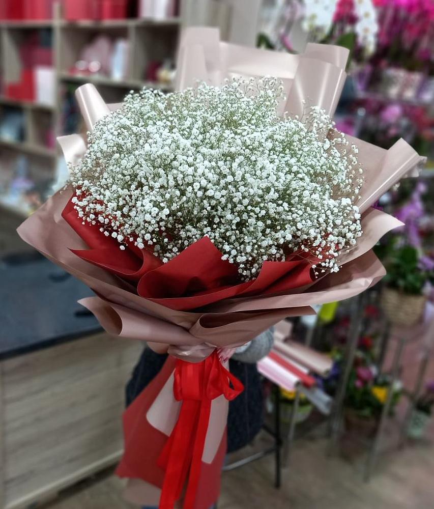Букет Белые хлопья в Хреновом Букет цветов из: Гипсофила в Хреновом