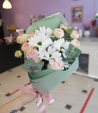 Букет цветов из:  Хризантемы и Розы в Хреновом