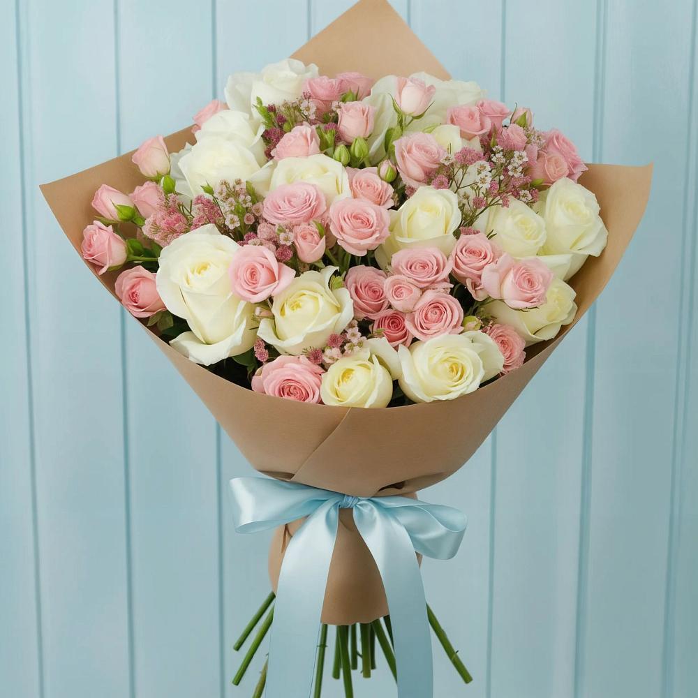 Букет цветов из: Розы в Хреновом