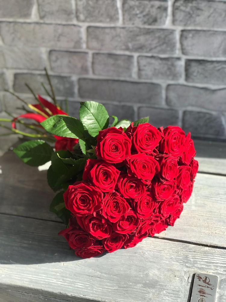 Букет Красные розы Фридом в Хреновом