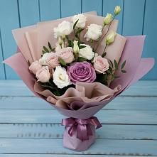 Букет цветов из:  Розы и Лизиантусы #REPLACE_PRED# Хреновом