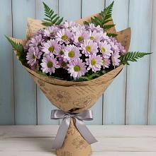 Букет цветов из:  Хризантемы #REPLACE_PRED# Хреновом