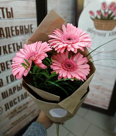 Букет цветов из: Герберы в Хреновом