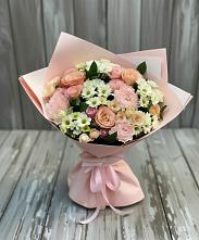 Букет цветов из:  Гвоздики, Розы и Хризантемы в Хреновом