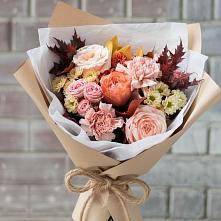Букет цветов из:  Гвоздики, Хризантемы и Розы #REPLACE_PRED# Хреновом