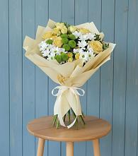 Букет цветов из:  Хризантемы и Розы в Хреновом