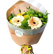 Букет цветов из:  Герберы, Розы и Хризантемы в Хреновом