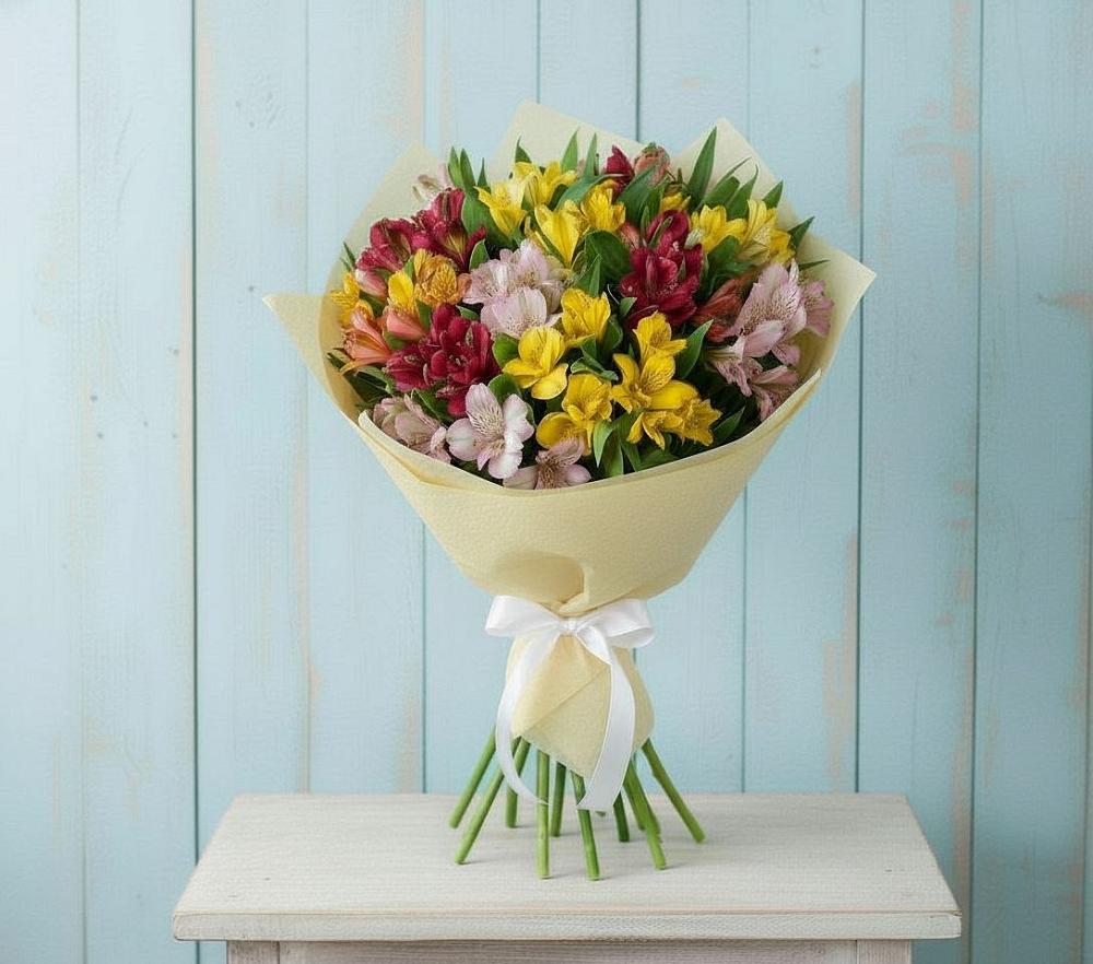 Букет цветов из: Альстромерии в Хреновом