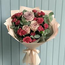 Букет цветов из:  Гвоздики и Розы в Хреновом